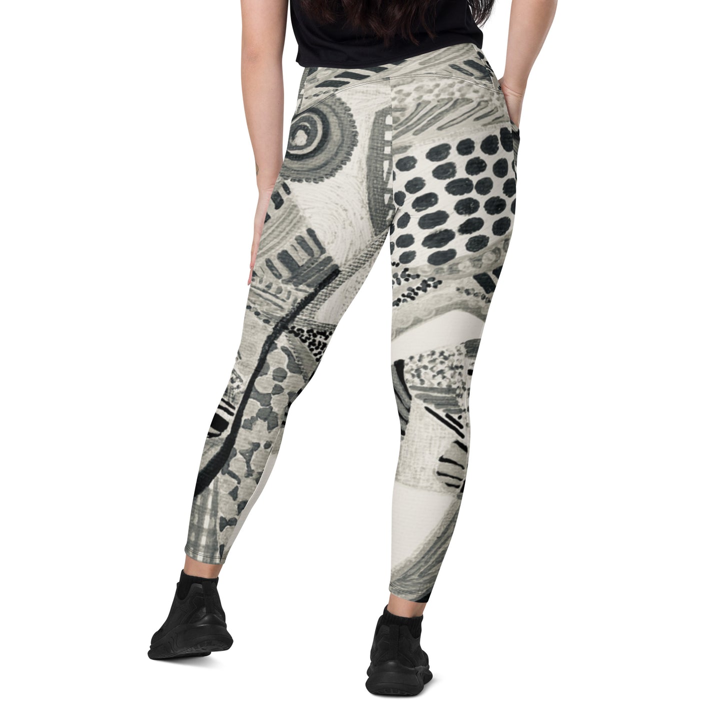 Crossover Leggings with Pockets