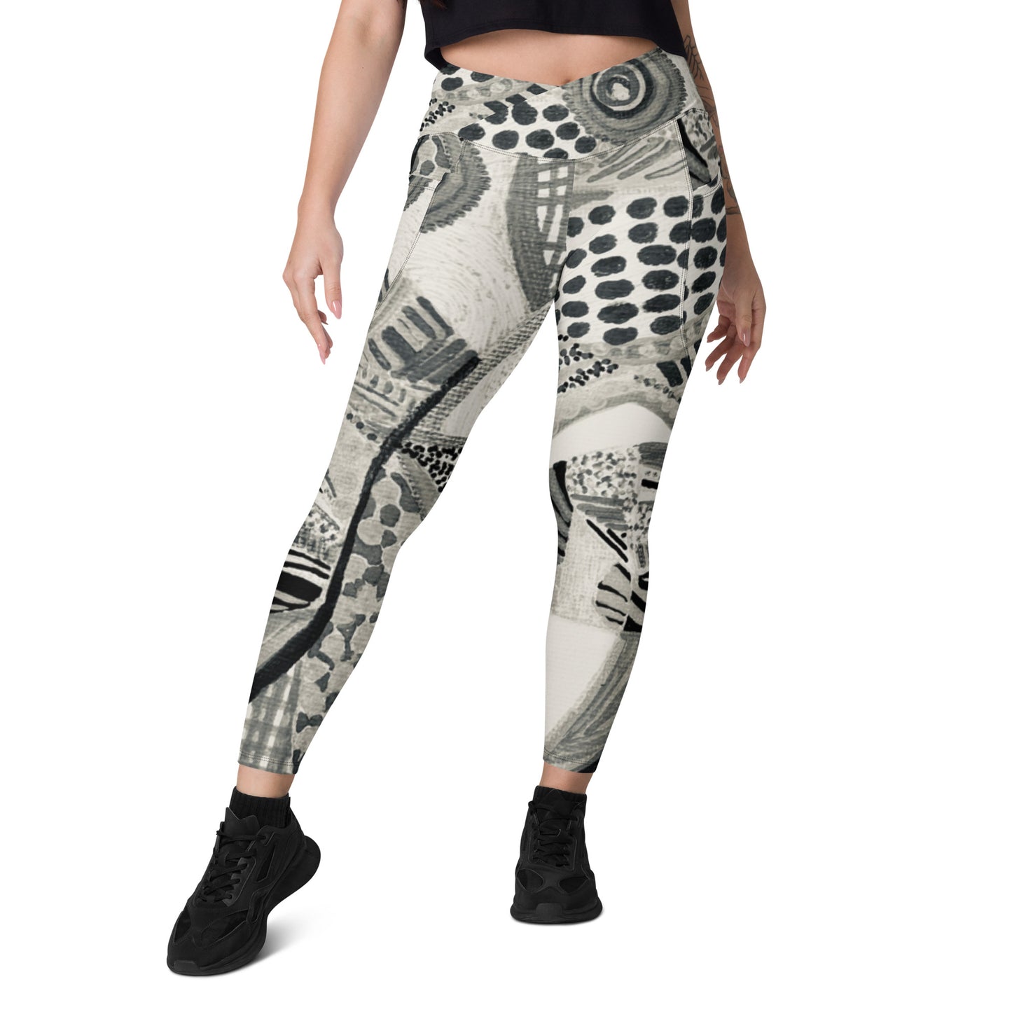 Crossover Leggings with Pockets