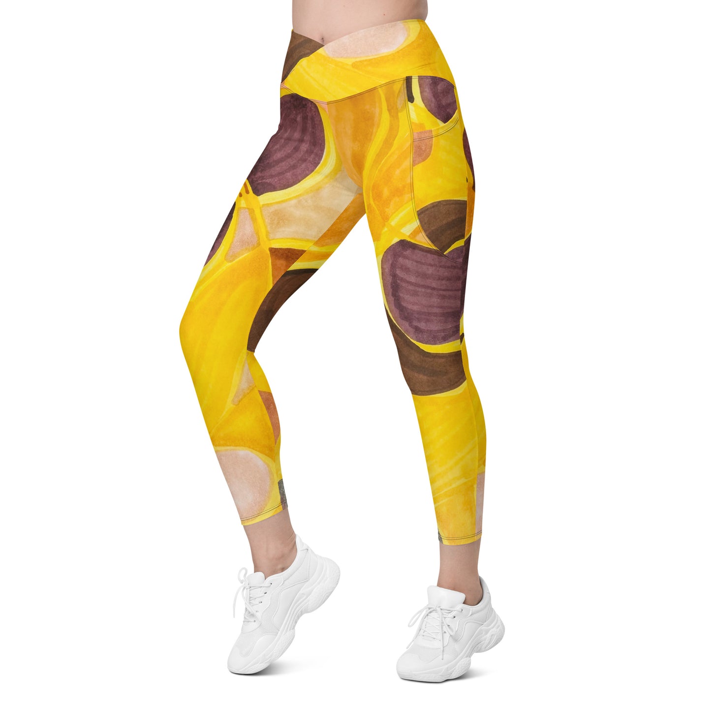 Crossover Leggings with Pockets