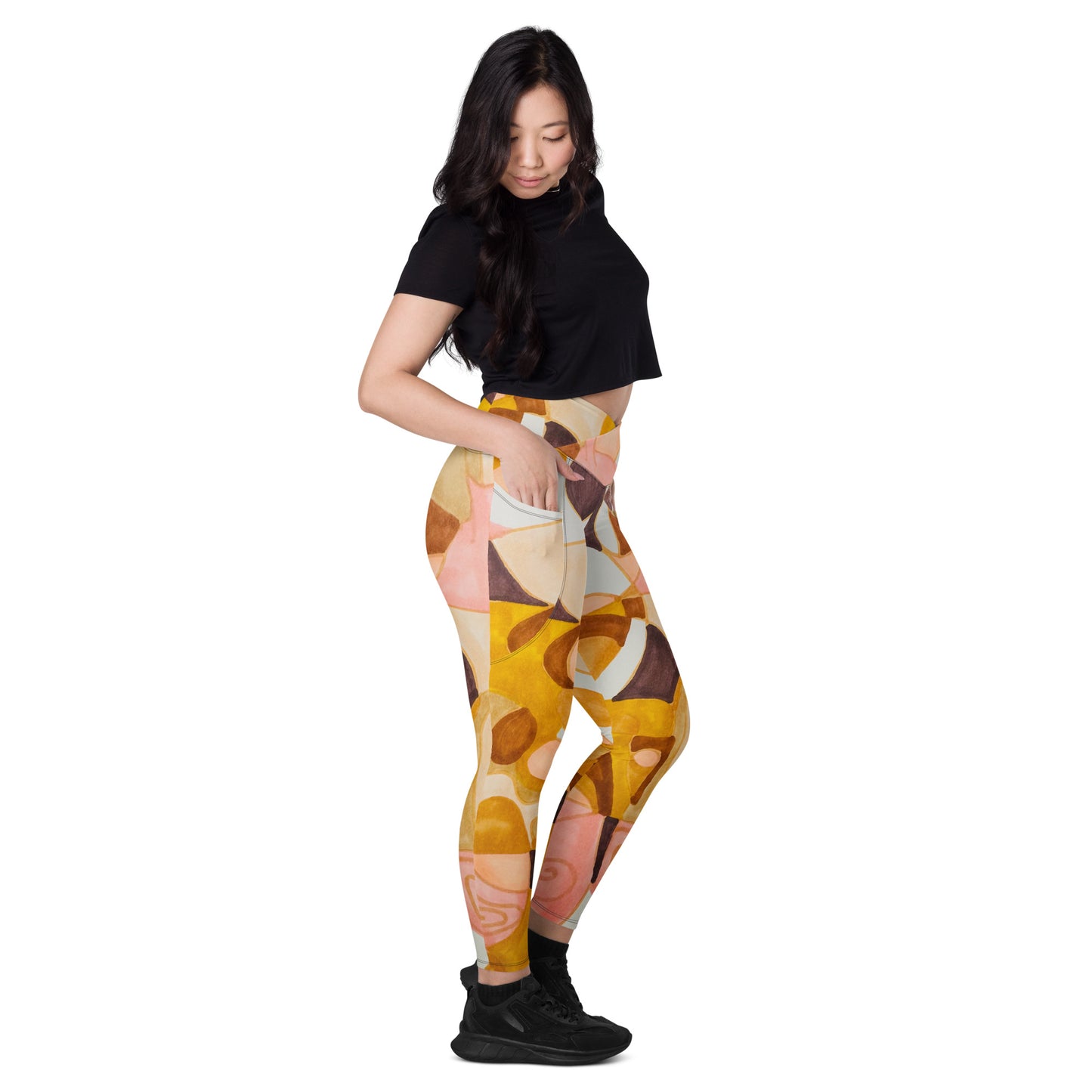 Crossover Leggings with Pockets