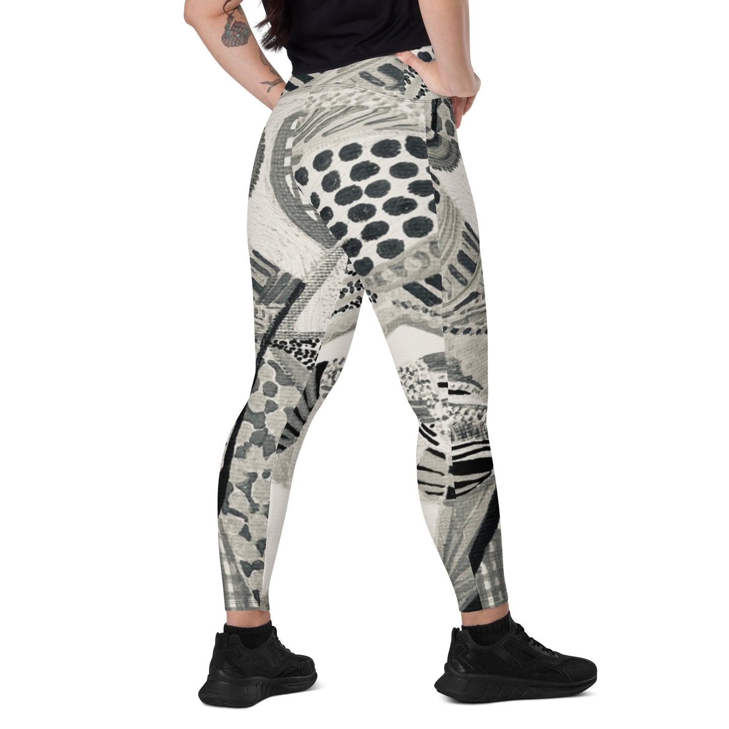 Crossover Leggings with Pockets