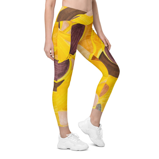 Crossover Leggings with Pockets